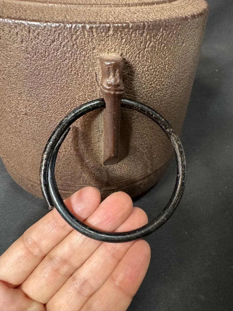 G63 送料無料　茶釜　竹地紋　肩衝釜　釜師　浄義　茶道具　茶道　木箱