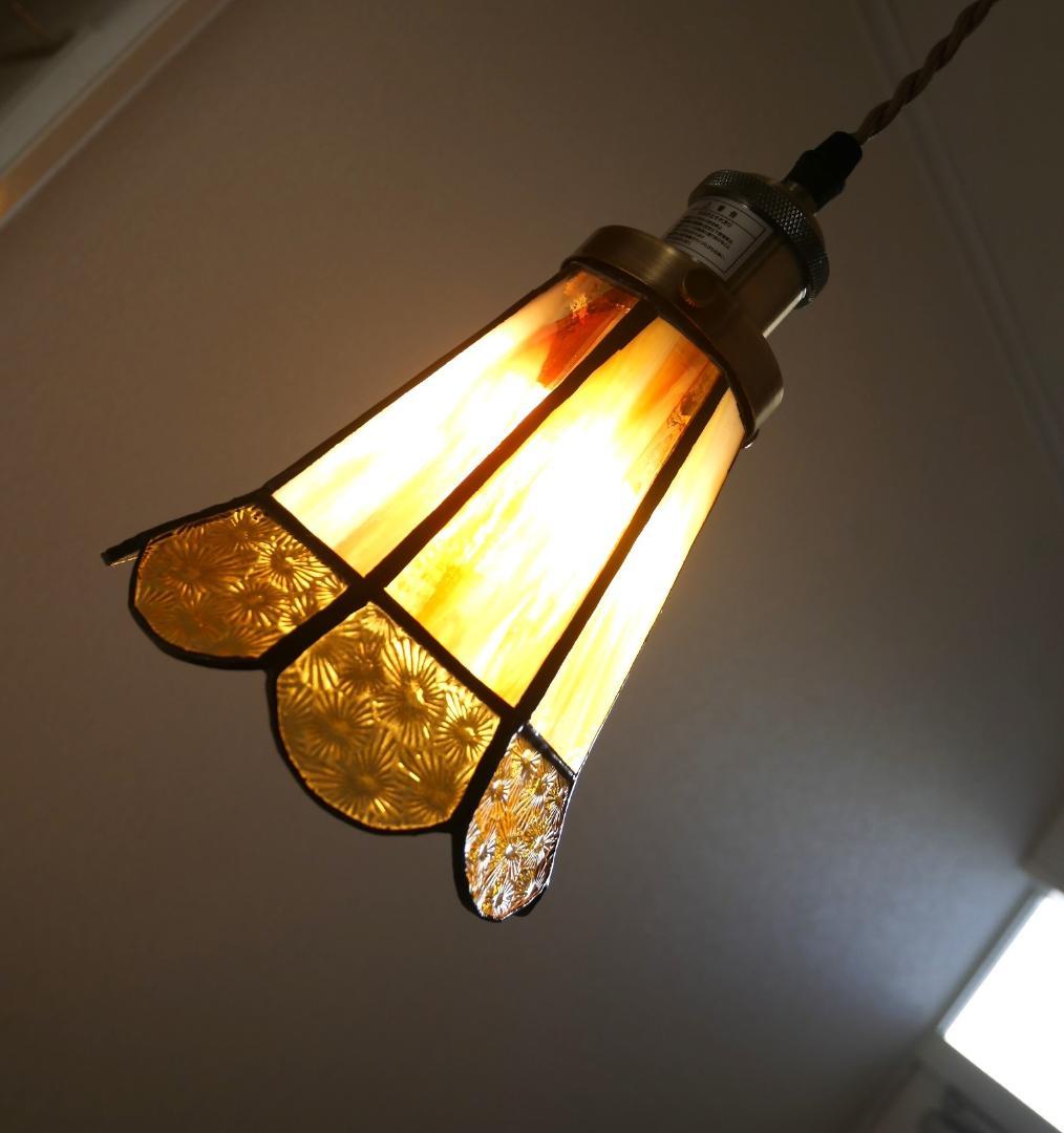 ✴︎:.。.フレアのアンティーク風8面ペンダントライト　*ステンドグラス*