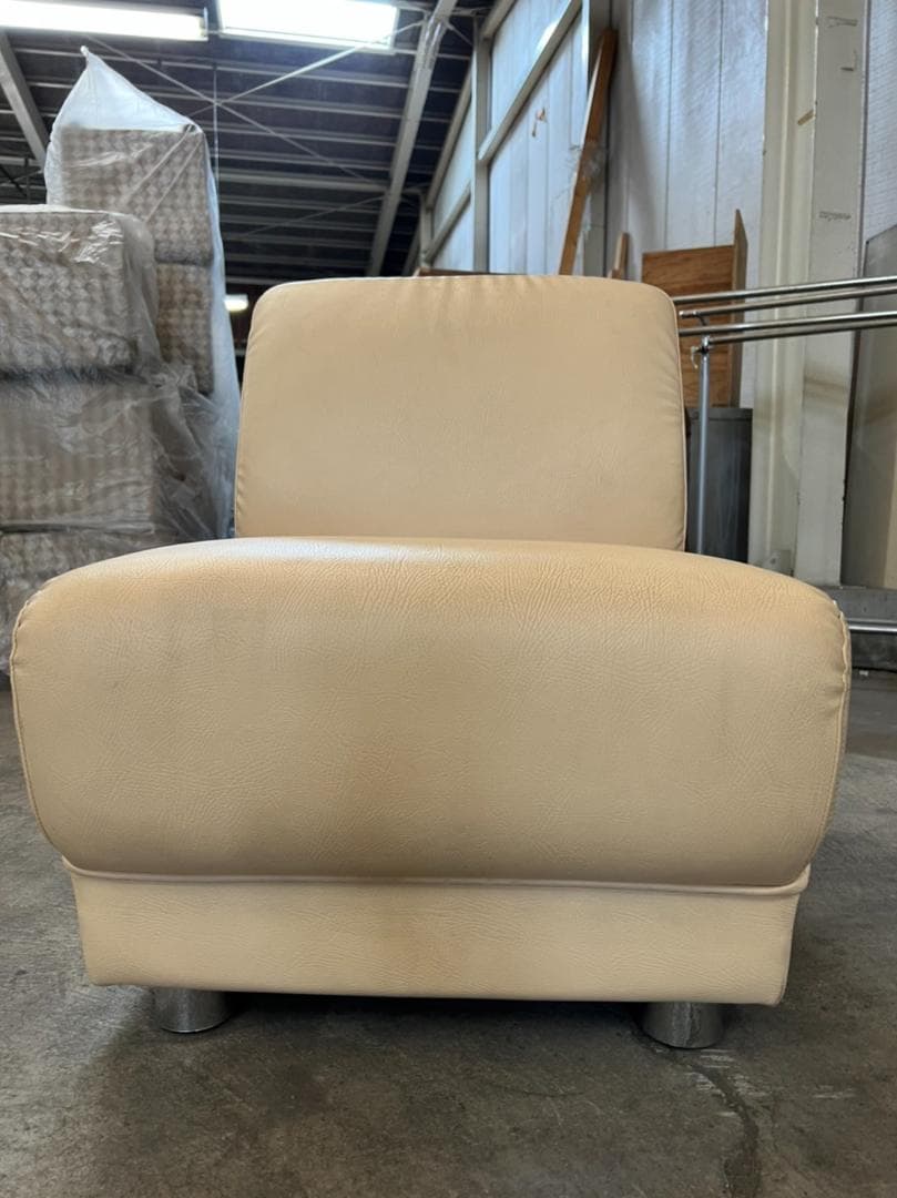 業務用 シングルソファ ベージュ 一人掛け 店舗家具 ダイニング