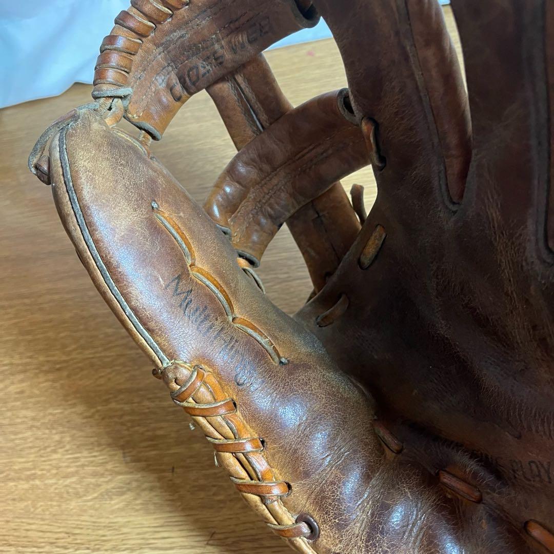 ミズノ ワールドウィン 一般硬式 グローブ グラブ 赤カップ 良品 内野用