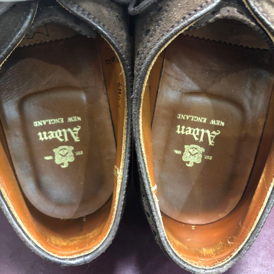 オールデン　904 スエード　ウィングチップ　7 1/2 Alden