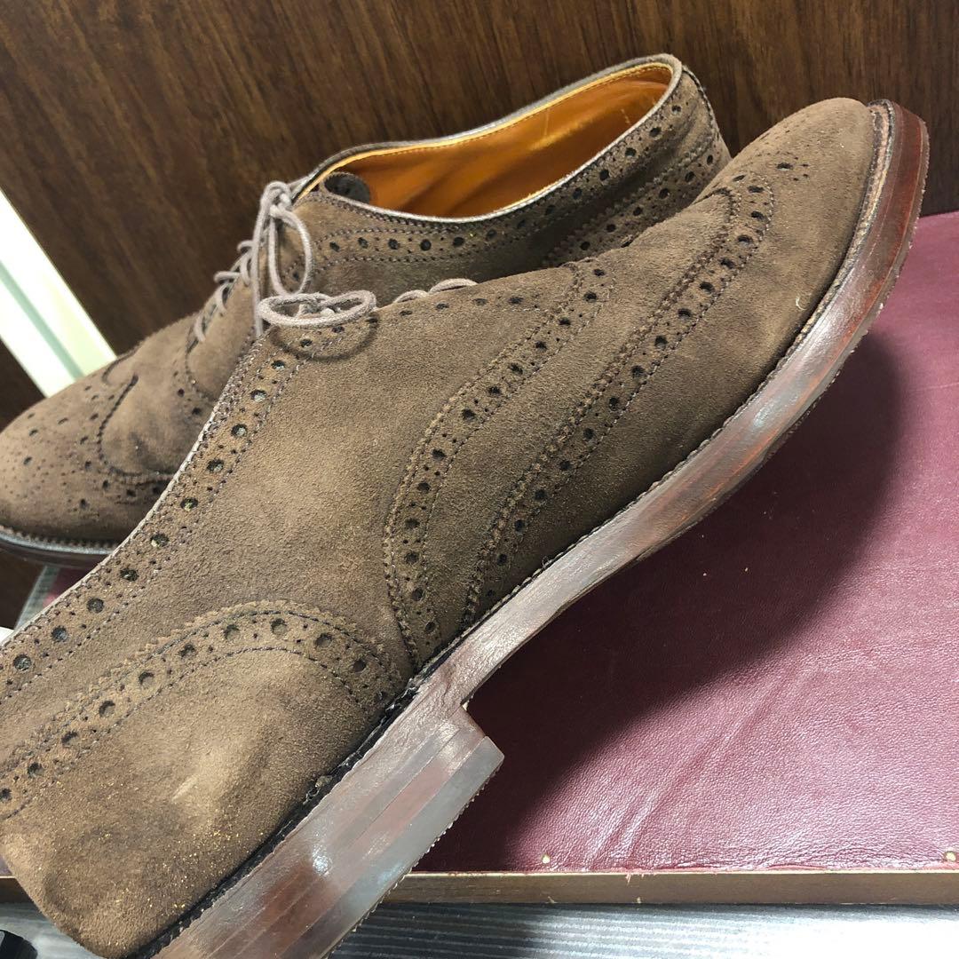 オールデン　904 スエード　ウィングチップ　7 1/2 Alden