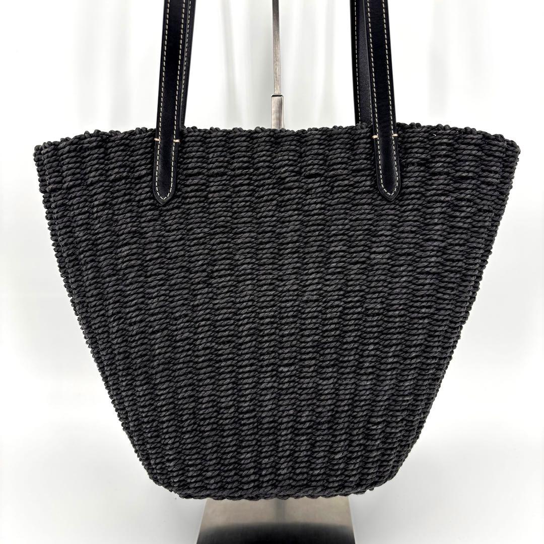 未使用級 COACH / コーチ ストロートート かごバック スモール ブラック