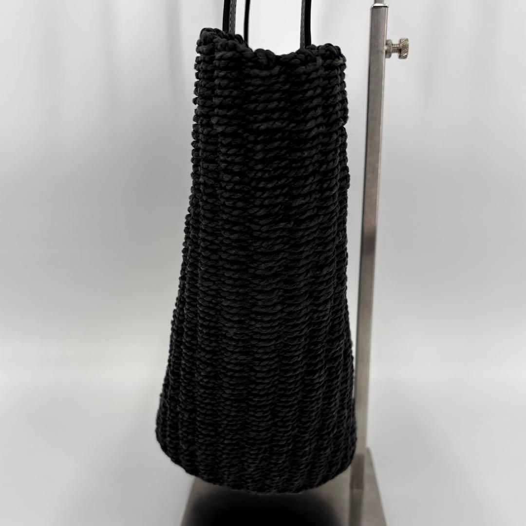 未使用級 COACH / コーチ ストロートート かごバック スモール ブラック