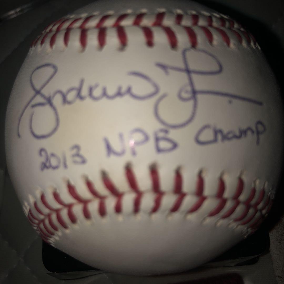AJこと元楽天メジャーリーガーアンドリュージョーンズ実使用品、直筆サインボール