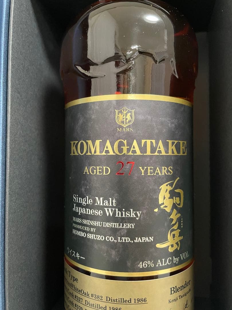 本坊酒造　マルス　シングルモルト駒ヶ岳　27年　46度/700ml未開栓