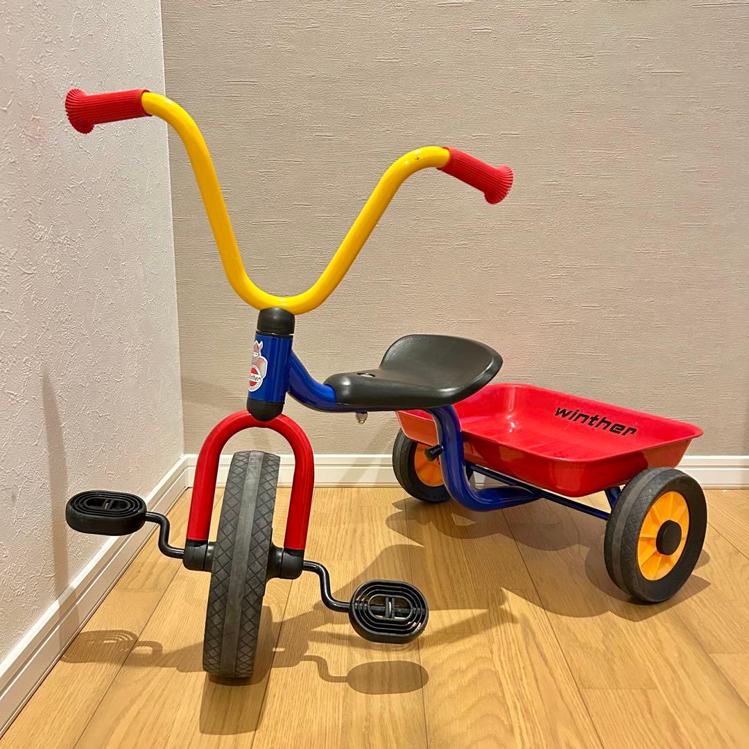 【美品】ボーネルンド　ウィンザー社　ペリカンデザイン　三輪車（荷台つき）