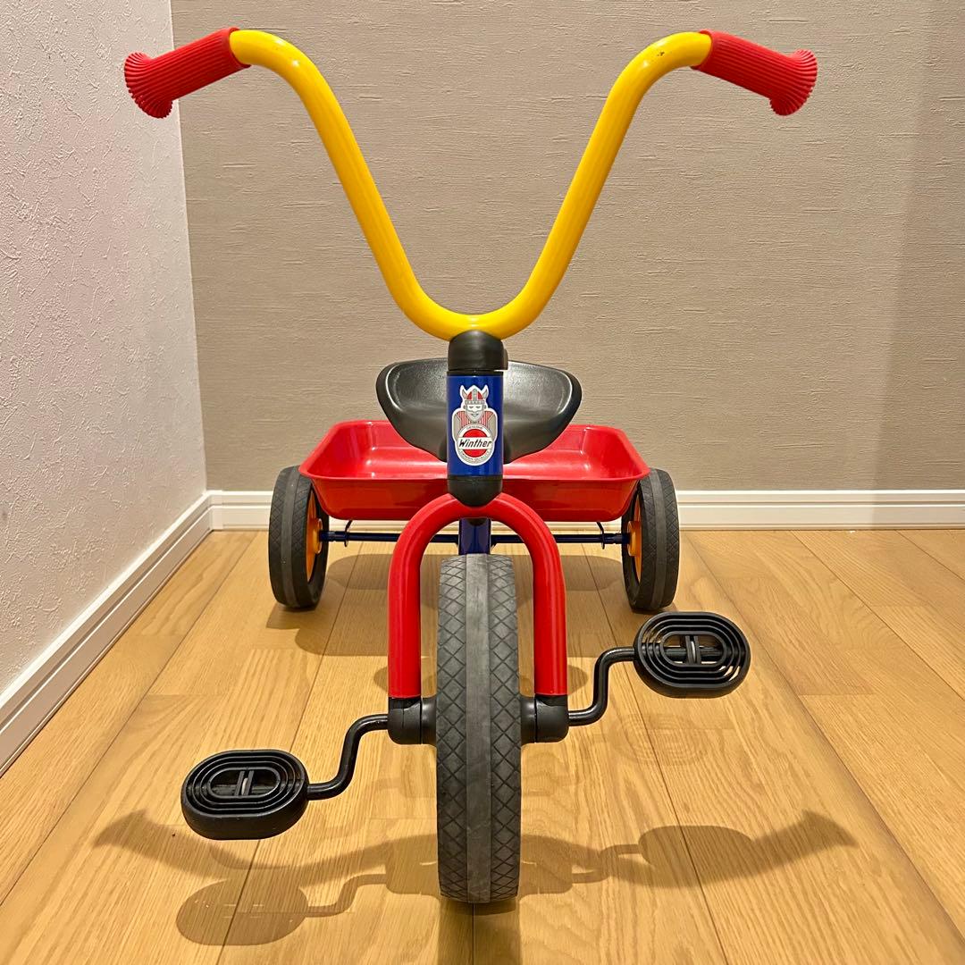 【美品】ボーネルンド　ウィンザー社　ペリカンデザイン　三輪車（荷台つき）