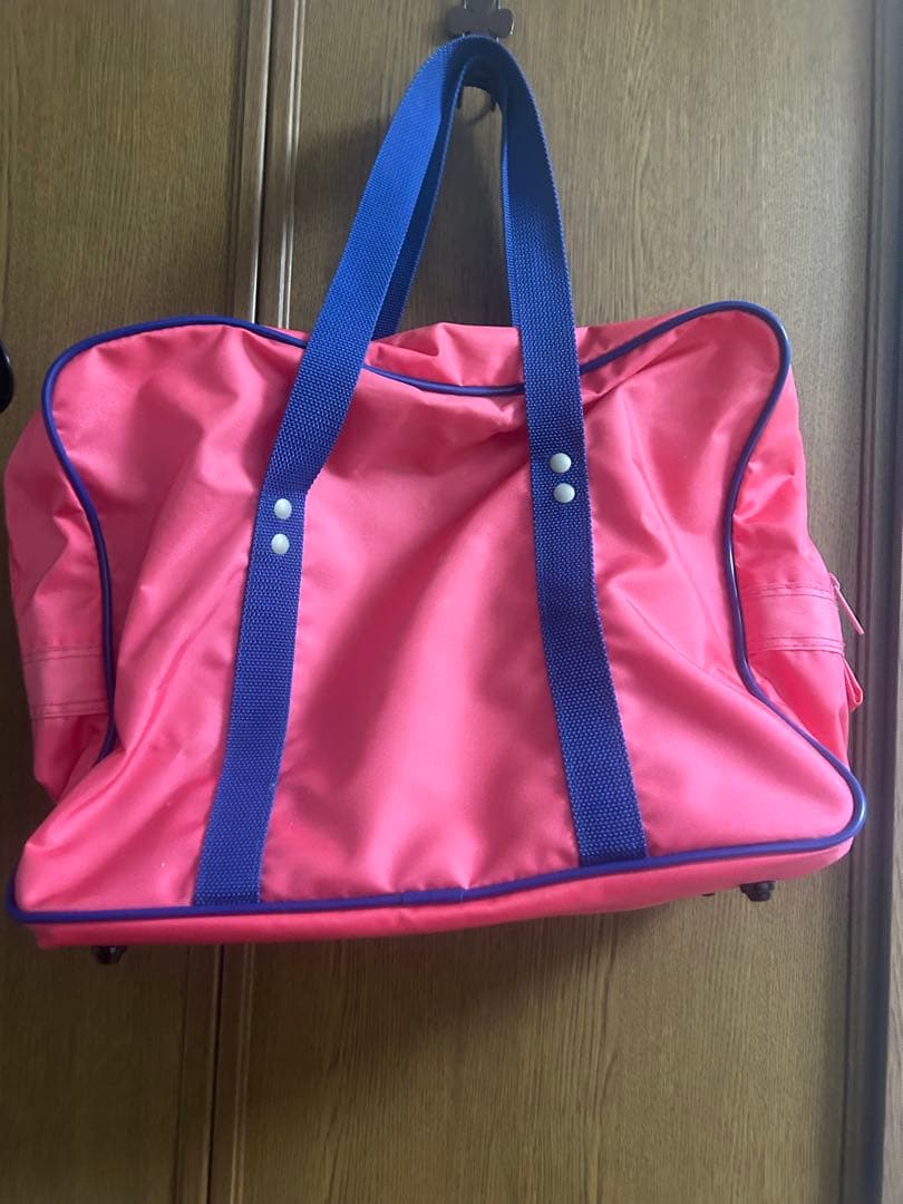 旧ワッペ　ワールドペガサスWORLD PEGASUS ピンクスクールバッグ