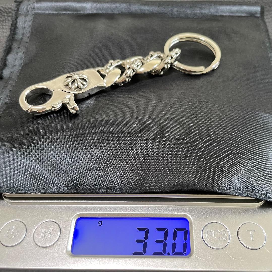 【特別製】美品　シルバー925　クロスフック　メンズ　キーホルダー　キーチェーン