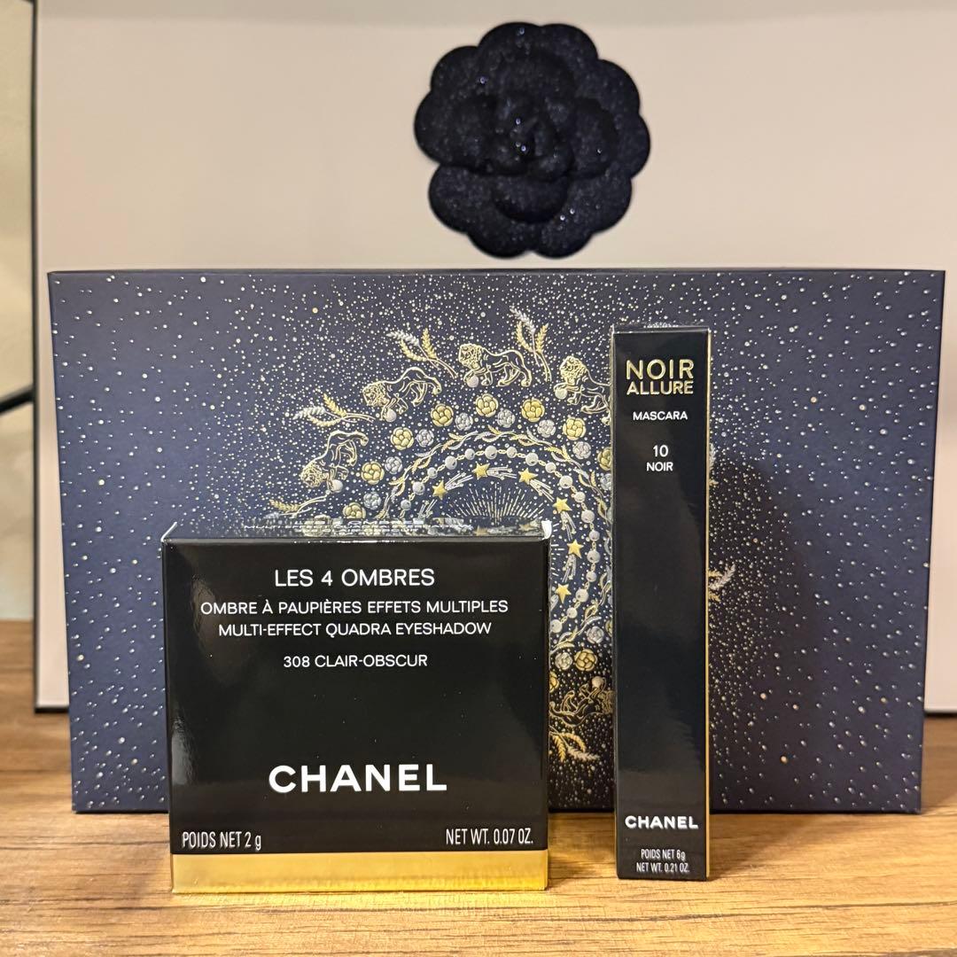 CHANEL アイシャドウパレット　マスカラ　限定ポーチ付
