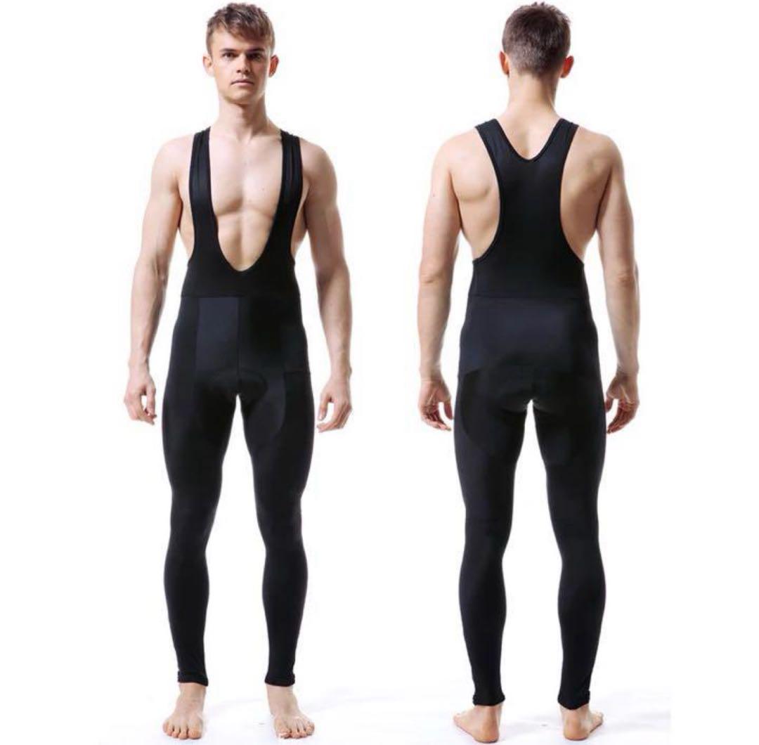 X-TIGER 自転車ジャージ&パッド入りパンツセット裏フリース吸汗速乾XXL