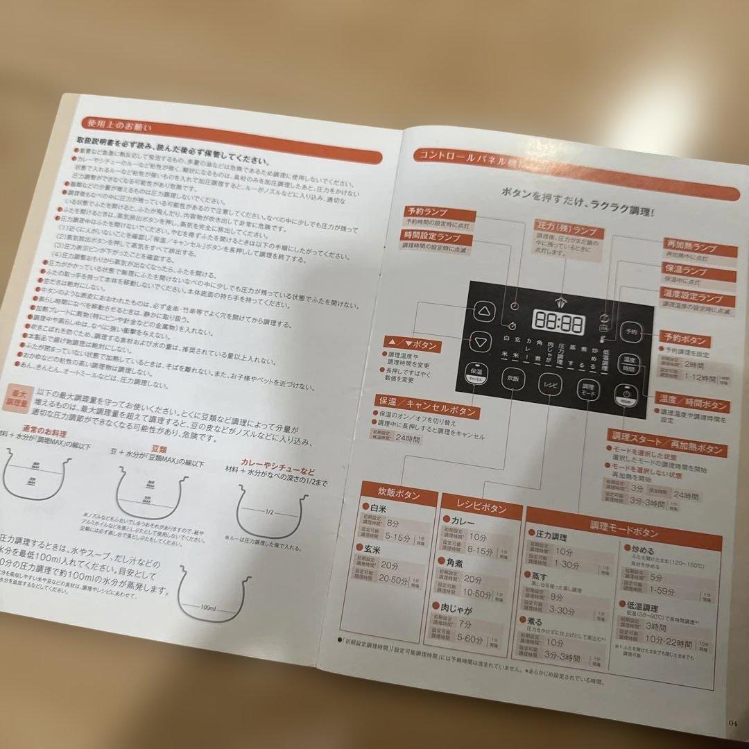 T-fal ラクラクッカー　コンパクト　電気圧力鍋