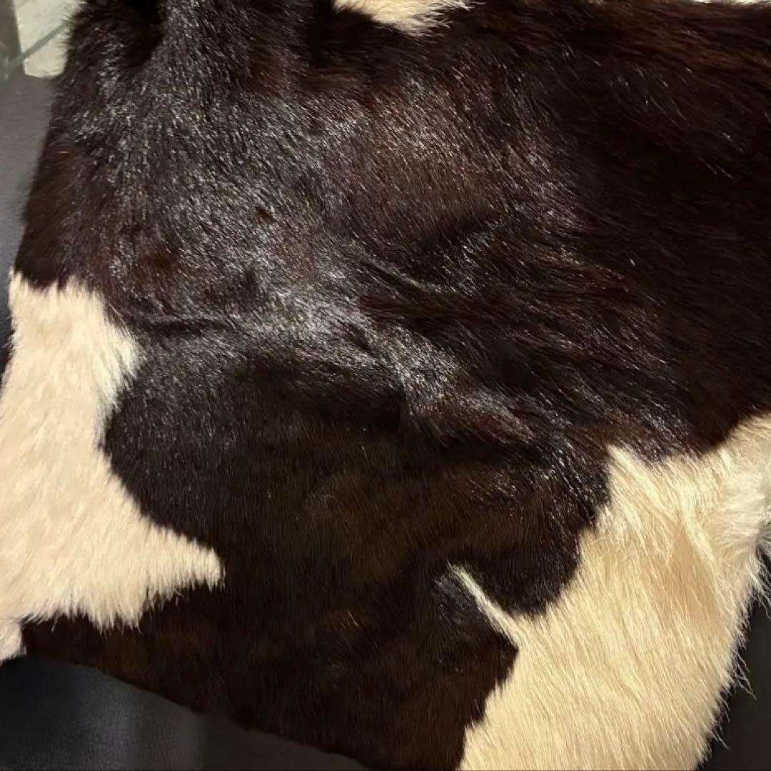 ハラコ　ポニー牛革クッションカバー