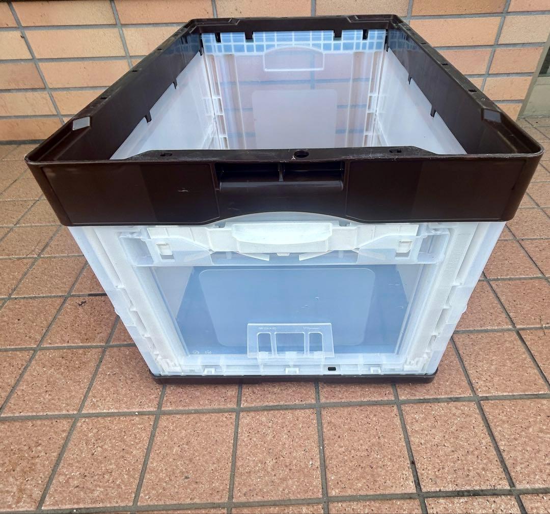 アスクル 折りたたみコンテナ 現場のチカラ ブラウン　20個セット