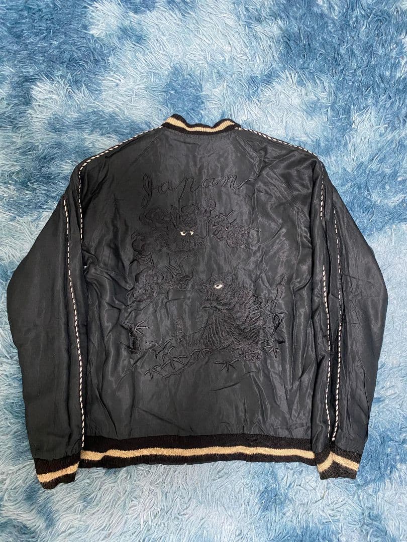美品　希少beams x テーラー東洋スカジャン 黒龍虎　サイズF