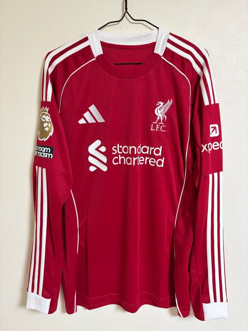 リバプール 25/26ホームユニフォーム 長袖 ヴィルツ 正規品