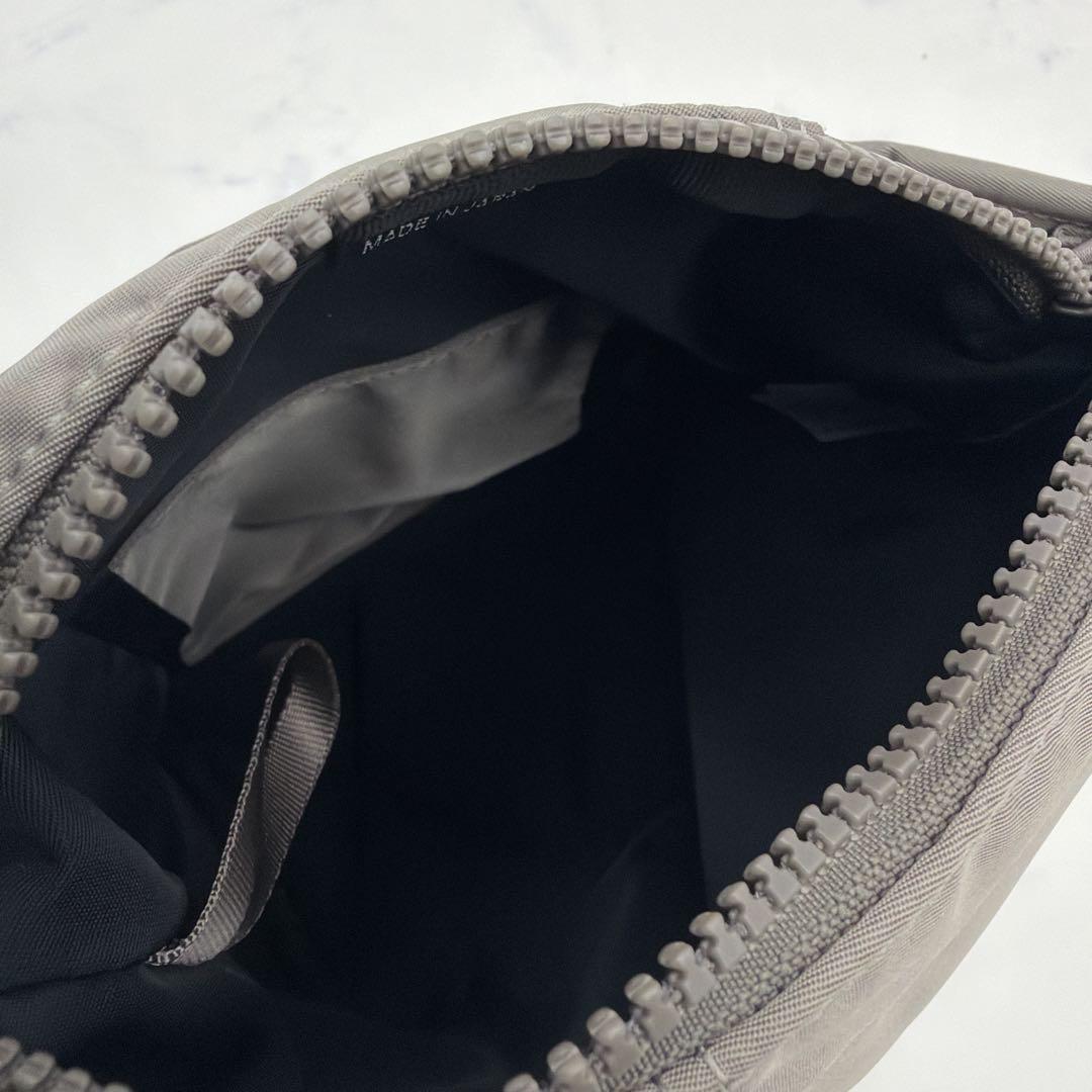 美品 ポーターガール シェル 2way ショルダーバッグ グレー 軽量 斜め掛け