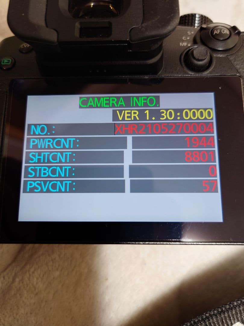 LUMIX GH5 Mark2本体　ショット数8801