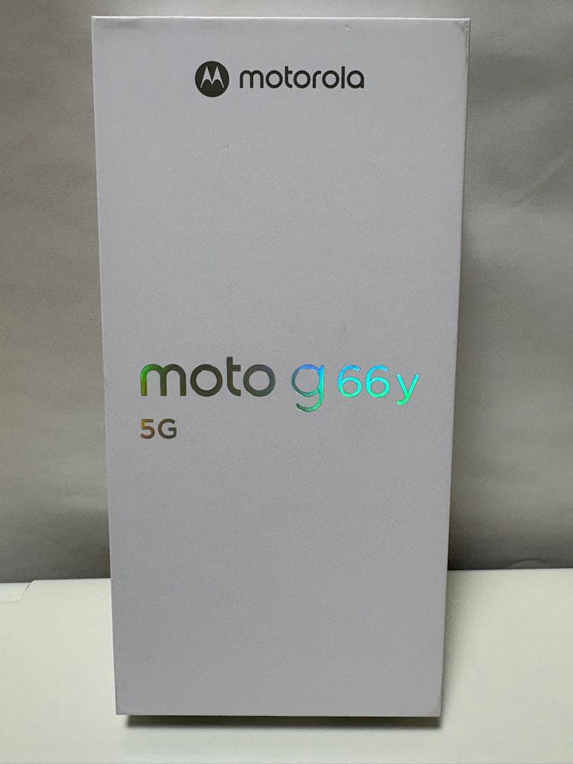 【新品未使用】moto g66y本体、グレーミスト色Motorola残債無し