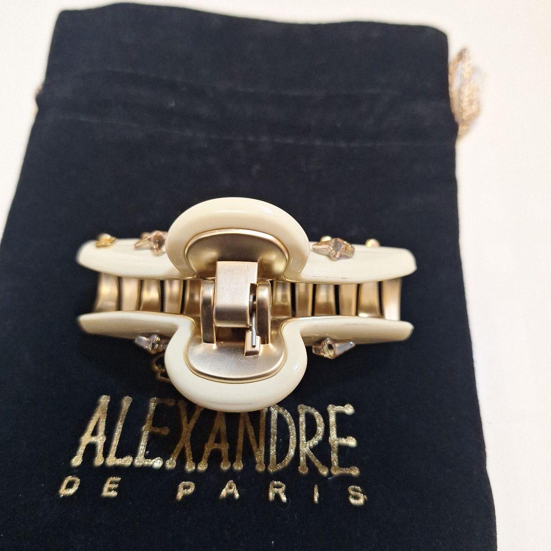 Alexandre de Paris 蝶々 バタフライ ベージュ　クリップ