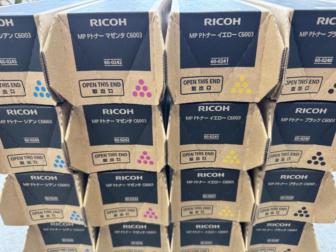 トナー買取【16本セット】RICOH MP Pトナー C6003 4色