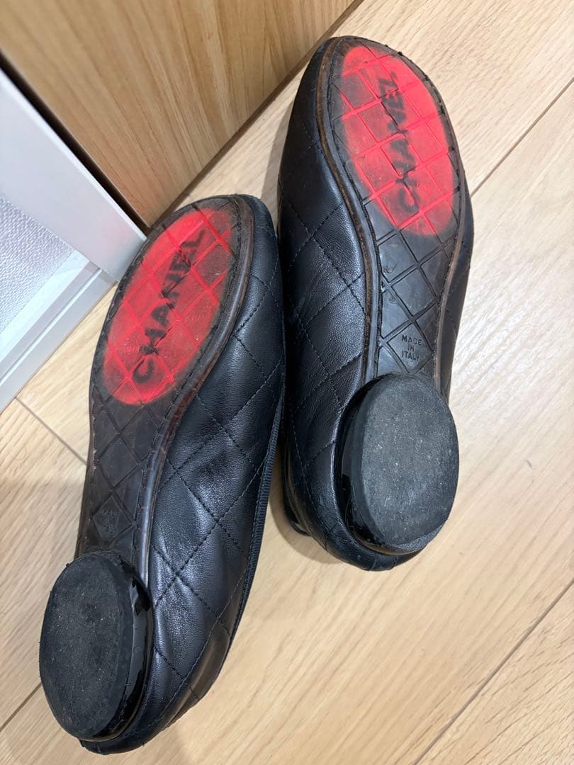 CHANEL ブラック バレエシューズ カンボン 35サイズ シャネル