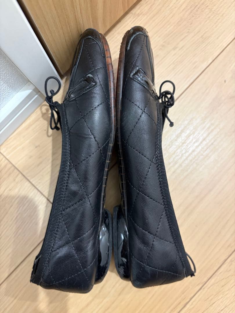 CHANEL ブラック バレエシューズ カンボン 35サイズ シャネル