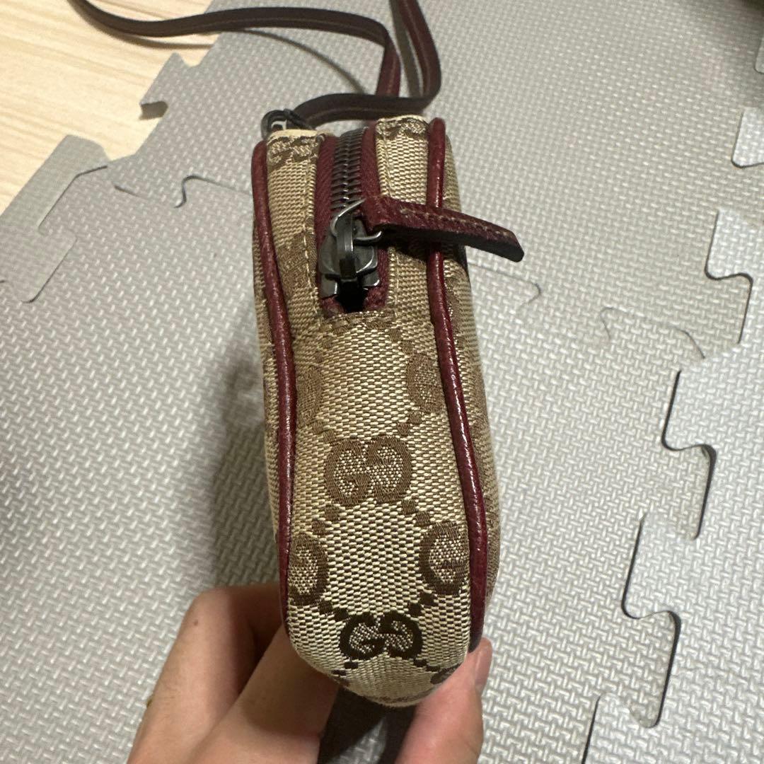 バッグ】GUCCI グッチ GGキャンバス ポシェット ショルダーバッグ