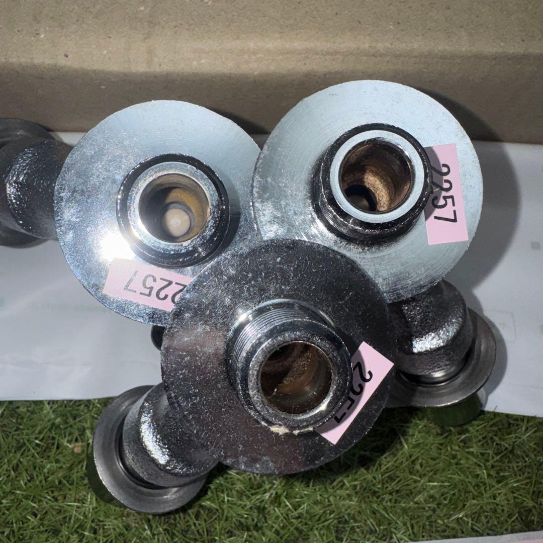 金属製シルバー蛇口 L字型散水用バルブ3個セット［2257］