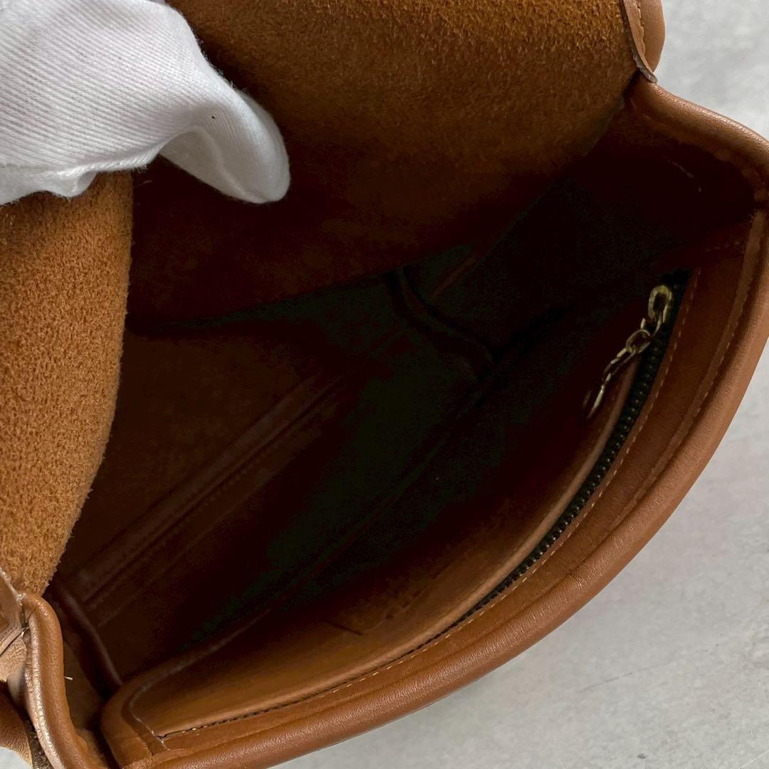 ✨美品✨オールドコーチ　ショルダーバッグ ターンロック　レザー　ブラウン