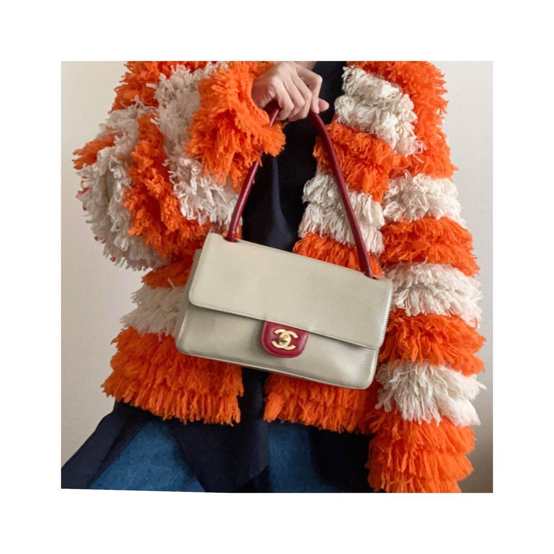 にこにこ 様♡CHANEL バイカラー　レザーショルダーバッグ