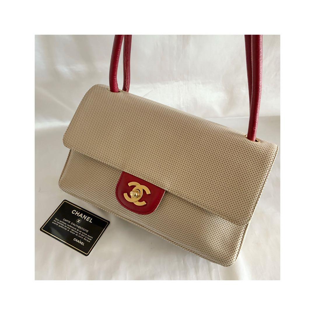 にこにこ 様♡CHANEL バイカラー　レザーショルダーバッグ