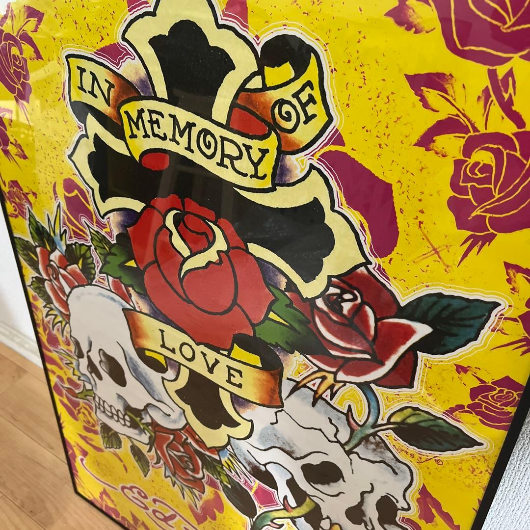 エドハーディ　タトゥー USA スカル　十字架　ドクロ　ビンテージ　アメリカ