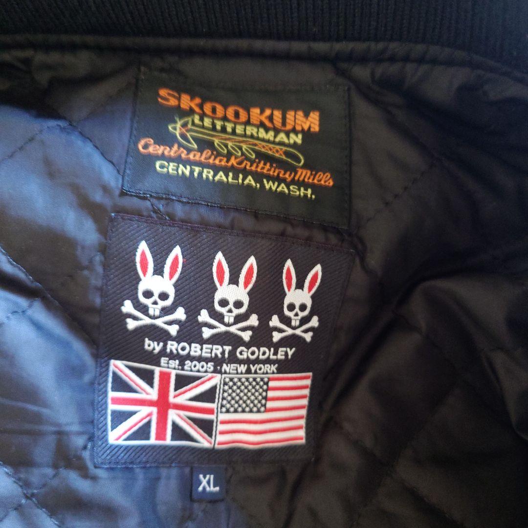 Psycho Bunny スタジャン XL ブラック