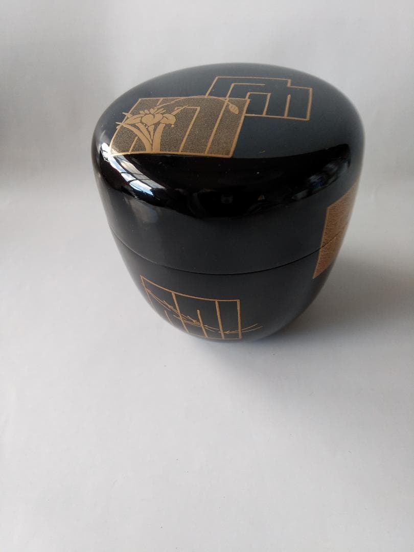 中村宗悦 作 源氏香図 中棗 共箱 共布 漆器 漆芸 抹茶 茶道具 新品 未使用