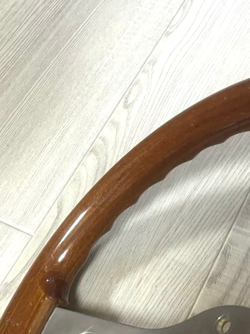 OBAステアリング　希少丸穴 ウッドハンドル