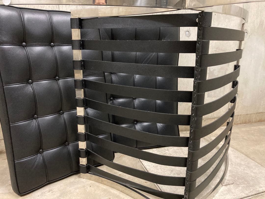 定価140万! 名作 良品 正規Knoll 黒 バルセロナ チェア　オットマン