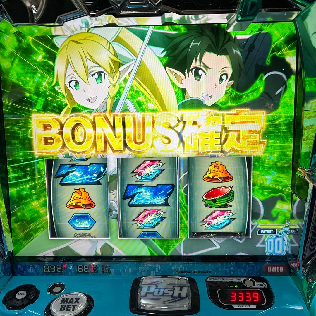 オートプレイ　実機 大都技研 SAO Ｌスロット ソードアート・オンライン