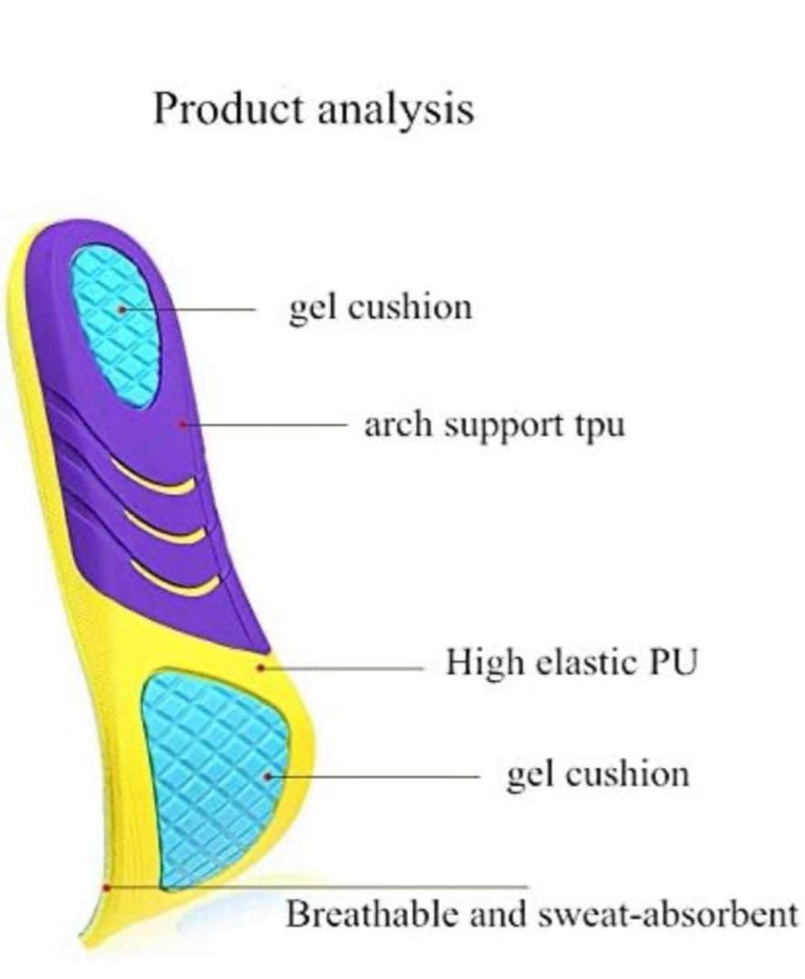 ✨インソール　男女兼用　24.5cm〜27.0cm