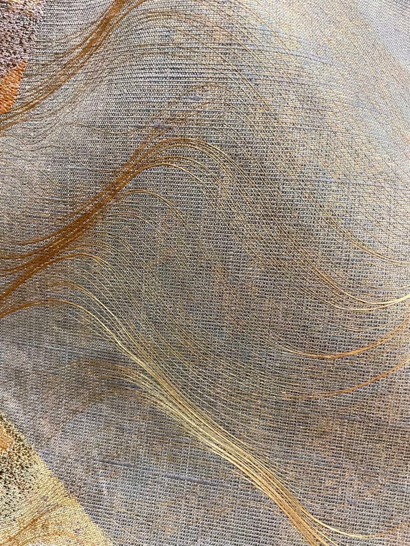 しょうざん 絹漉貴 箔糸 袋帯