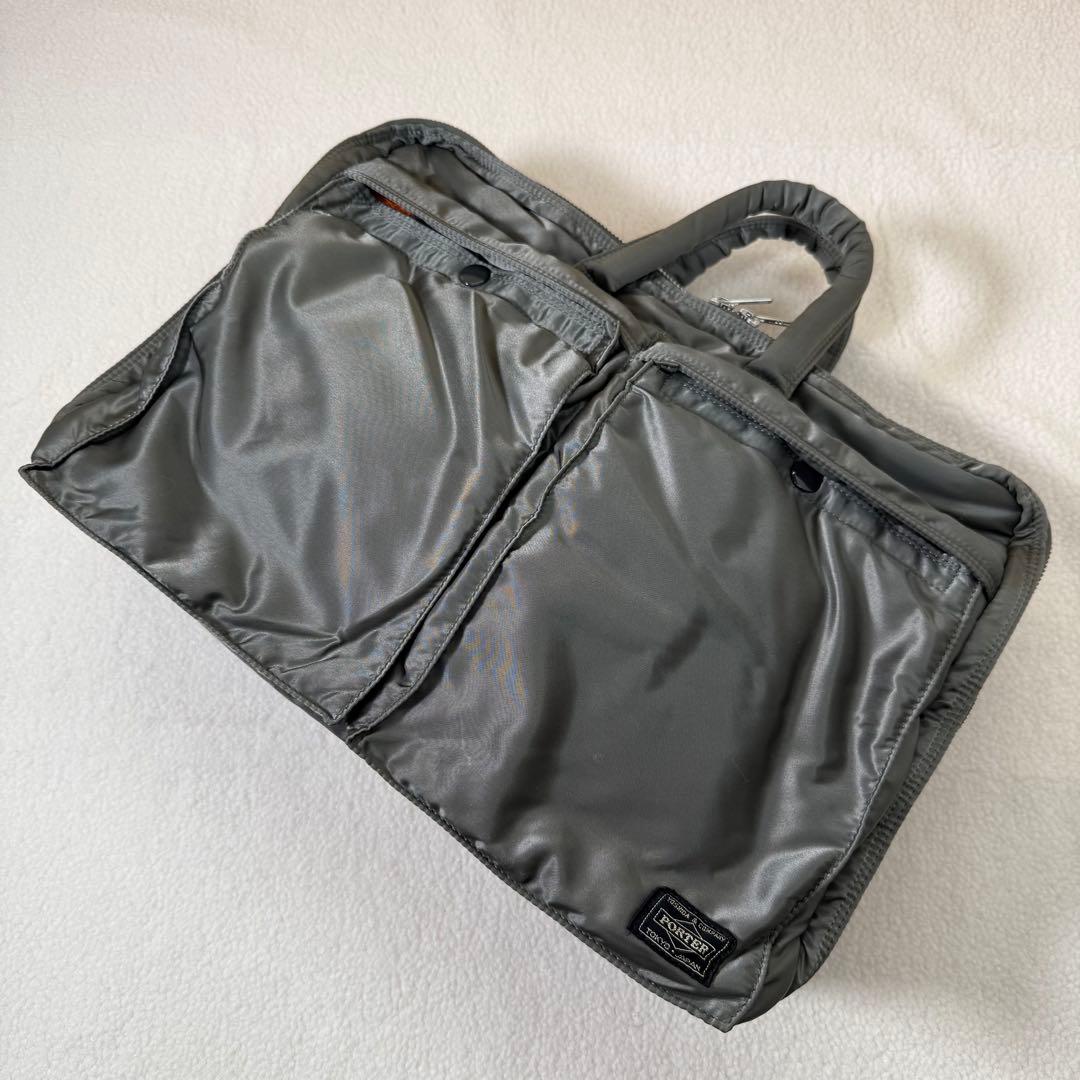 極美品　PORTER ポーター タンカー 2way ショルダーバッグ　 シルバー