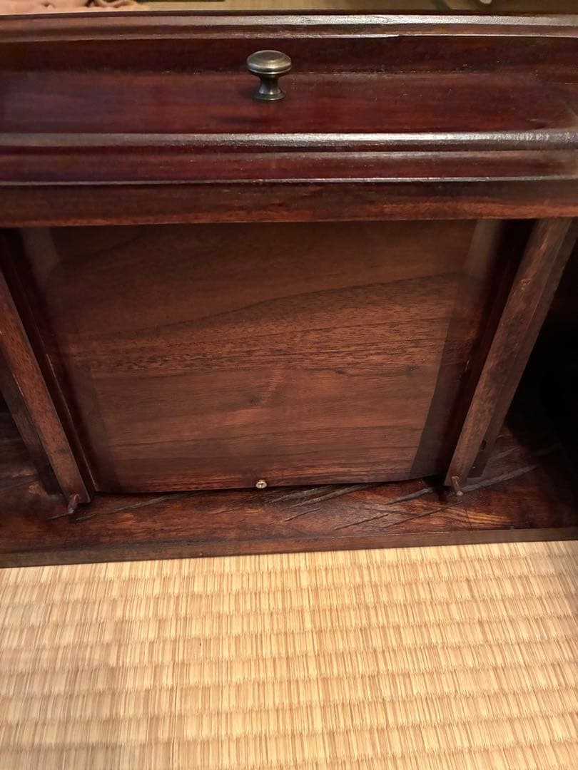 バリ家具　サイドテーブル 引き出し付き