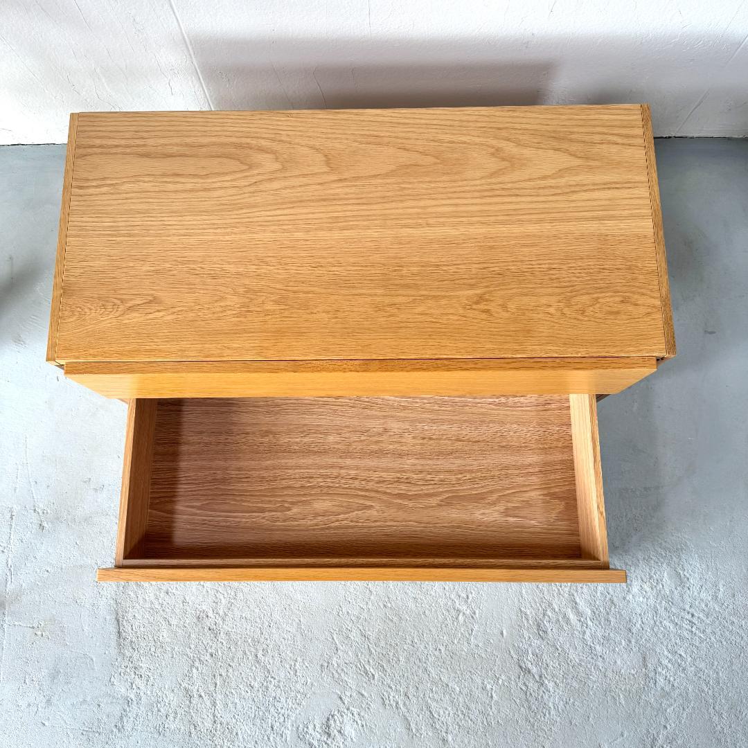 無印良品　ユニットシェルフ用　ボックス・引出し・2段・オーク材