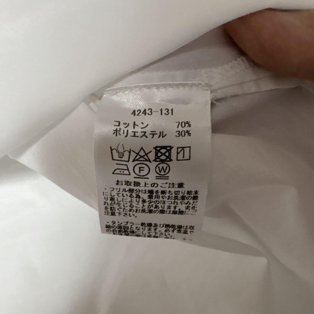 MARILYN MOON タックフリル　ボリュームスリーブ　ブラウス　袖バルーン