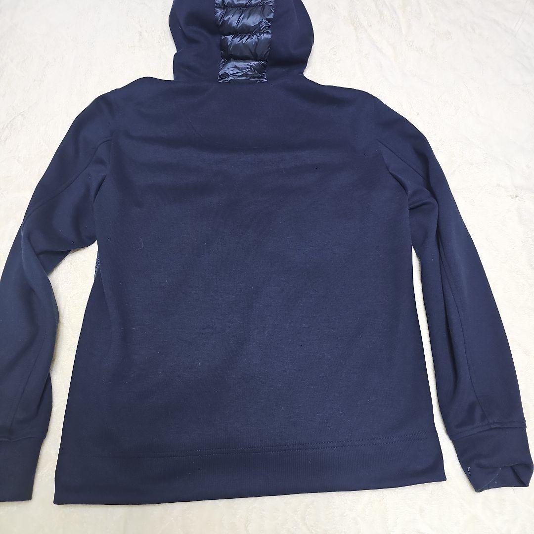 Herno ネイビー フード付きダウンジャケット