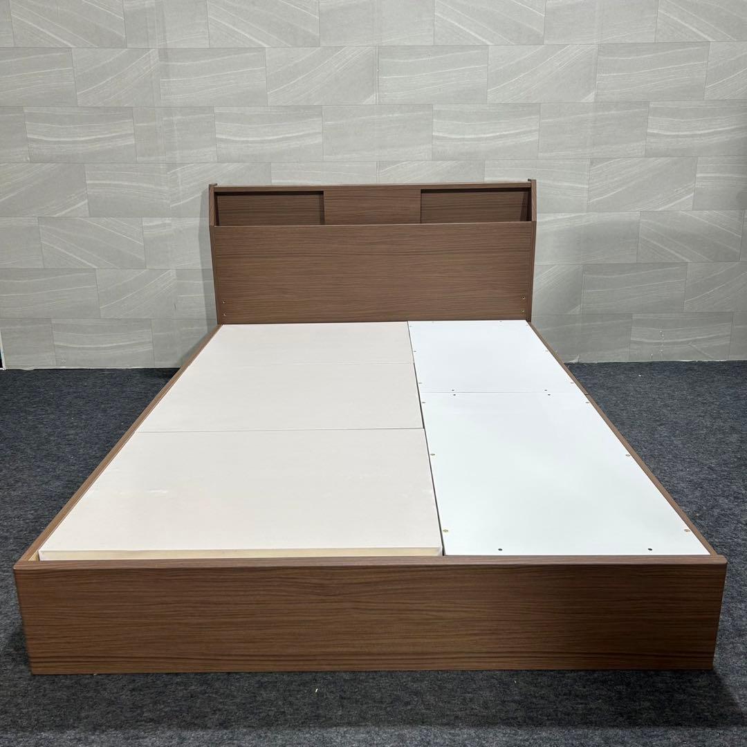 ニトリ ベッドフレーム ダブル アザン3浅型 シンプル 家具d3345