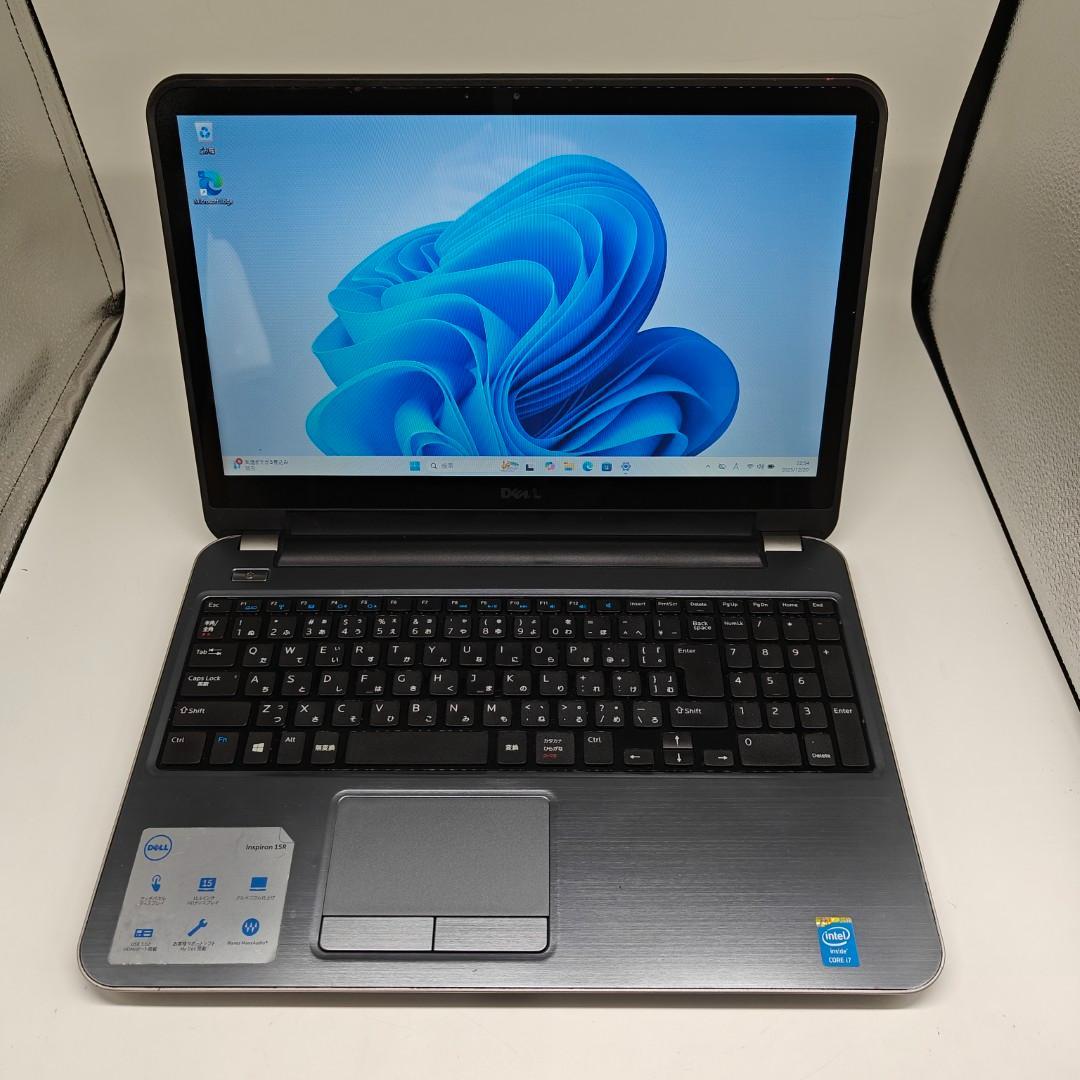 【DELL】爆速i7 SSD256GB 8GB タッチパネル搭載 ノートPC