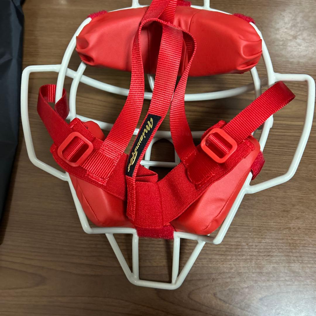 MizunoPro キャッチャーマスク レッド