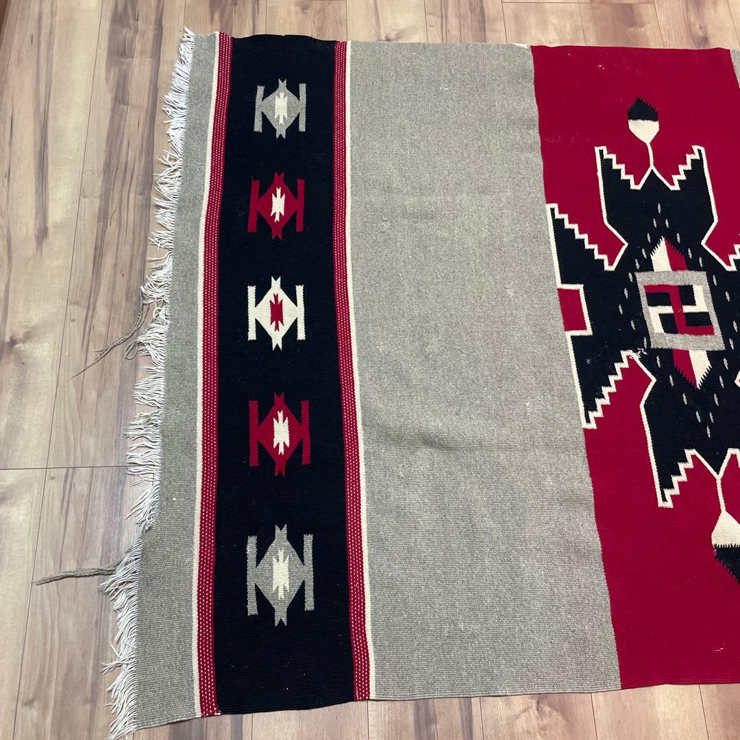 スワスティカ　ナバホ　卍　20S 30Sネイティブアメリカンデザイン ラグ